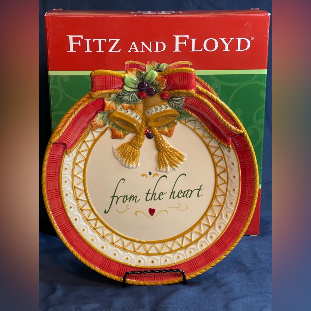 Fitz and Floyd “From the Heart” Cookie Platter